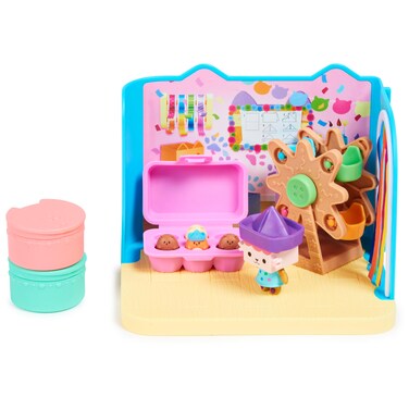 Gabbys Dollhouse Baby Box Cat CraftARiffic Room with Exclusive Figure Accessories Furniture and Dollhouse Delivery Kids Toys for Ages 3 and up