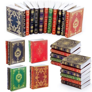Baaxxango 30 Pack 112 Scale Miniatures Dollhouse BooksAssorted Timeless Miniatures BooksMini Books Dollhouse DecorationDollhouse Accessories Toy Supplies for Boys and Girls