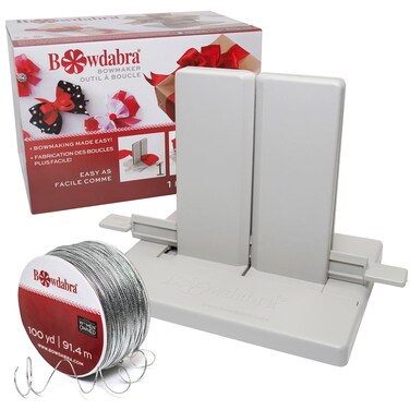Morex Ribbon x Bowdabra Combo Bow  Favor Maker and 100 yd Silver Wire