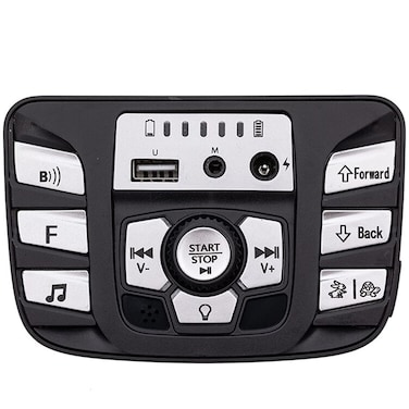 jiaruixin 12V Childrens Electric car Multifunctional PCB Black and White Center Panel Printed Circuit Board Control Entertainment Operating System Power Wheel Accessories Replacement Parts