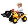 CHEFJOY Ride On Bulldozer Truck for Kids Excavator Digger Construction Vehicles Pretend Play Sliding Tractor wMultiple Sounds Push Bucket Low Seat AntiSkid Tires Front Loader RideOn Large