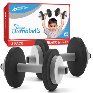 Modern Innovations Kids Weight Set Toy Baby Workout Weights Fun Fitness and Exercise Equipment for Toddlers