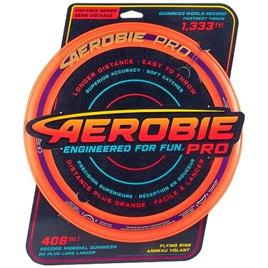 Aerobie Pro Ring Outdoor Flying Disc 14 inches Orange