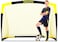 Happy Jump Football Goal Pop up Football Net Post for Kids Garden Football Training Gift