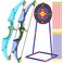 Kmuxilal 2023 2 Pack Kids Bow and Arrow Set with LED Flash Lights 14 Suction Cup Arrows and Fluorescence Standing TargetPerfect Indoor and Outdoor Archery Set Toy Gift for Boys and Girls Ages 412
