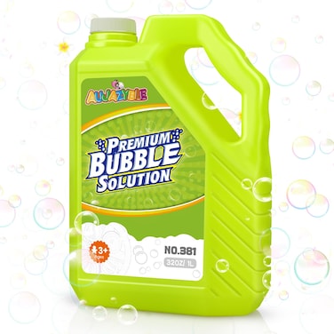Aujazyble Bubble Solution Refills 40 OZ  Giant Bubbles Refill Solution  Bubbles Bulk for Bubble Machine Bubble Gun Bubble Wands Bubble Mower  Bubbles for Kids in Summer Celebrations Party Favor