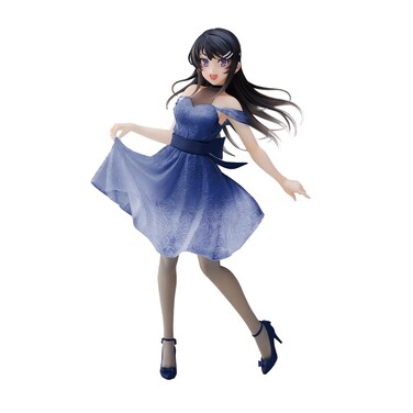 Taito Rascal Does Not Dream Mai Sakurajima Clear Dress Statue