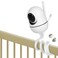 iTODOS Baby Monitor Mount Compatible with HelloBaby HB65HB66HB248ANMEATE SM935E Baby Monitor Camera Versatile Twist Mount Without Tools or Wall Damage White