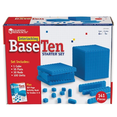 Learning Resources Base Ten Interlocking Plastic Rods Starter Set