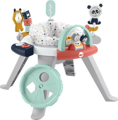 FisherPrice Baby To Toddler Toy 3In1 Spin  Sort Activity Center And Play Table With 10 Activities Happy Dots Amazon Exclusive