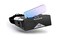 Merge VR Headset  Augmented Reality and Virtual Reality Headset Play Educational Games and watch 360 Degree Videos STEM Tool for Classroom and Home Works with iPhone and Android Pulsar Purple