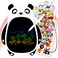 Hion LCD Writing Tablet 85Inch Colorful Doodle BoardElectronic Drawing Board Drawing Pad for KidsEducational and Learning Kids Toys Gift for Girls and Boys Blackwhite Panda
