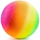 Bedwina Rainbow Playground Ball  85Inch Pack of 1 Rubber Bouncy Inflatable Balls for Kids and Adults Indoor and Outdoor Games Kickball Dodgeball Four Square Dodge Ball Handball