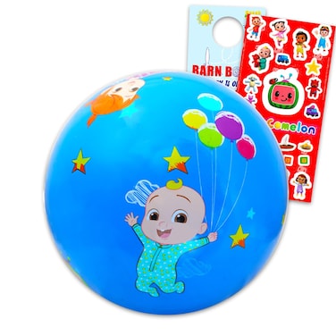 Cocomelon Playground Ball Set  Bundle with Textured Cocomelon Playground Balls for Kickball Dodge Ball Handball More Plus Stickers  Cocomelon Playground Equipment