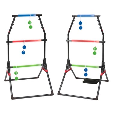Wild Sports LightUp Ladderball Set  LED Powered Ladder Balls Set  Includes 6 Lightup Bolos