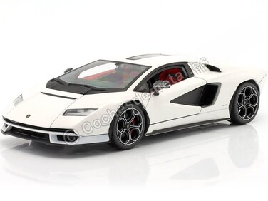 Bburago B1821102 Countach LPI 8004124 ScaleIncredibly Detailed Replica Super Lamborghini Collectible Diecast Car White