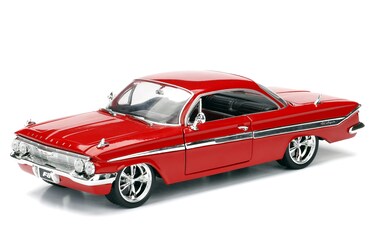 Jada Toys Fast  Furious 8 124 Diecast  DomS Chevy Impala Vehicle Red
