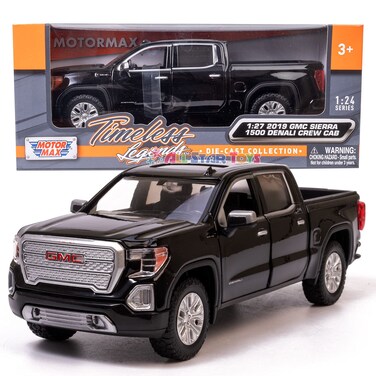Motor Max 79362BK 127 Scale Gmc Sierra 1500 Denali Crew Diecast Model Toy Car 2019 Black