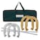 SPEXDARXS Horseshoes Set Lawn Horseshoes Outside Game Set for Kids Adults Families  Includes 4 Horseshoes 2 Stakes and Carrying Case