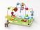 Original Toy Co Farm Animal Maze Puzzle with Wooden Beads  Colored Wire  425541
