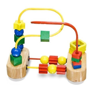 Melissa  Doug Wooden First Bead Maze Classic Toy  FREE Scratch Art MiniPad Bundle 30427