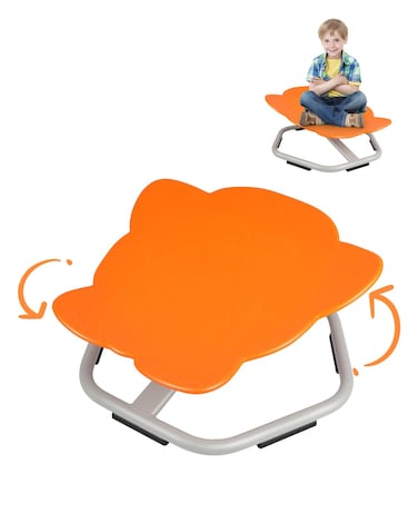 Dollate Carousel Spin Sensory Chair for Kids Petal Kids Swivel Chair Elephant Sit and Spin Swivel ChairToddler Spinner Seat NonSlip Spinning Seat Autism Kids Swivel Chair for Training Balance
