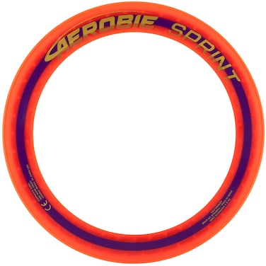 Aerobie Sprint Ring Outdoor Flying Disc 10 Inches Orange