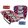 Franklin Sports Bean Bag Toss Yard Game  3 Hole Cornhole Board Set  with 6 Bean Bags
