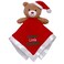 Baby Starters Magic Years Plush Bear Snuggle Buddy Blanket withToy Rattle and Santas Little Helper Embroidery Christmas Red 13 inches