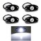 YONEDA LED Rock Lights 4PODS Waterproof LED Neon Underglow Light for Car Truck ATV UTV SUV Jeep Offroad Boat Underbody Glow Trail Rig Lamp White