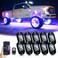 YiLaie RGB LED Rock Lights with Phone AppRemote Control  Timing  Music Mode Rock Lights Kits Waterproof Underglow Light for Jeep ATV RZR UTV SUV Off Road AUTO Motorcycle 10 Pods