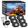 Nilight Wide Angle RGB LED Rock Lights Kit 6 PCS 18LED Wheel Well Light with Remote  Bluetooth App Dual Control Multi Modes Underglow Multicolor Neon Light Pod for ATV UTV SUV Offroad Truck RZR Boat
