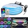 SOCALLED LIGHTING 60 Inch LED Hood Light Strip Dynamic RGB Daytime Running Light Bar with Sound Active Color Chasing Effect Dual APP  Remote Control for Car Truck SUV