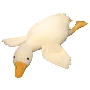 AIRROAD Goose Stuffed Animal Big Huge Goose Plush Pillow Toy Cute Giant White Goose Stuffed Animal Duck 63 InchSuper Soft Great as a Bedtime Listener and Partner