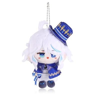 UTIEHD Genshin Impact Plush Keyring Cute 10 cm Collectible Figures  Compact Size for Bags and Keys for Fans Furina