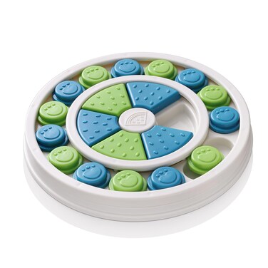 Smart Paws 25 Holes Interactive Pet Puzzle Toys Level 23 Dog Slow FeederDog Puzzle FeederRabbit Toy Watermelon Blue