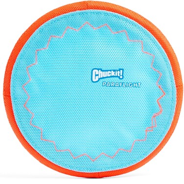 Chuckit Paraflight Flying Disc Dog Toy Small 675 Orange and Blue