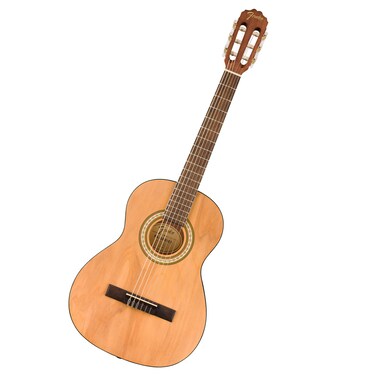 Fender FA25N 34 Size Nylon String Acoustic Guitar Beginner Guitar with 2Year Warranty Perfect Beginner Guitar for Kids that is Easy on Fingers Natural