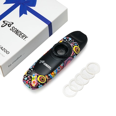 Sondery Kazoo for Kids and Adults with 5 Membranes Neck Hanging Lace and Pocket Bag A Musical Instrument Gift for All Ages