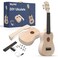 Kraftex DIY Ukulele Kit Soprano 22inch Build Your Own Ukulele Kit With Custom Ukulele Design For Kids  Beginners 33 Pieces  DIY Make Your Own Hawaii Ukulele Building Kit Instrument