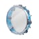 ENNBOM Tambourine Adjustable Tone Hand Drum Double Row Metal Jingles Hand Bell Performance Level Handheld Percussion Blue