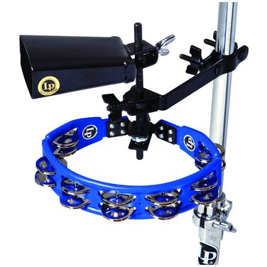 Latin Percussion LP160NYK Tambourine and Cowbell with Mount Kit