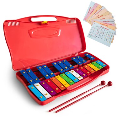 MUSICUBE Professional Glockenspiel for Kids  Adults 25Note WellTuned Xylophone for Baby Toddler Orff Percussion Instrument Educational Musical Toys for Boys Girls Aged 3 Gift Choice G5G7