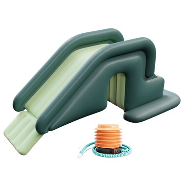 Houtclort Pool Slide Inflatable Swimming Water Slide Summer Swimming Pool Supplies Universal Trampoline Ladder Backyard Slide