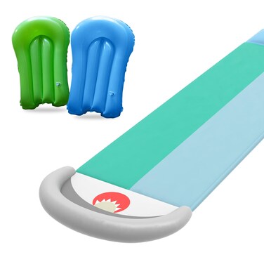 ANYAGREE 18ft Slip and Slide with Robust Crash pad Splish and Splash Water Toys