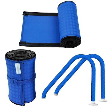 SWIMLINE HYDROTOOLS Pool Handrail Railing Cover for Inground  Above Ground Swimming Pools WZipper  4 Feet Sleeve Covers Metal Rails  Reduces Heat Comfortable Grip Slip Resistance for Safety