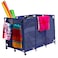 Essentially Yours Pool Noodles Holder Toys Floats Balls and Floats Equipment Mesh Rolling Storage Organizer Bin 50x 32x 36 XXL BlueMeshBlue PVC
