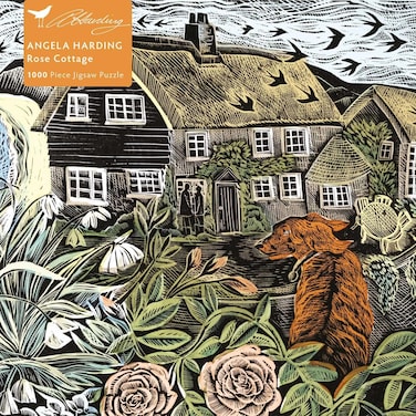 Adult Jigsaw Puzzle Angela Harding Rose Cottage 1000Piece Jigsaw Puzzles