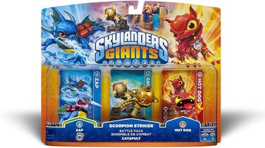 ACTIVISION Skylanders Giants Battle Pack 2 Zap  Scorpion Striker  Hot Dog