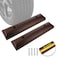 Genubi Industry 2 PCS 18 Natural Wood Parking Stopper for Garage Parking Aid Parking Gadgets Protect Car and Garage Walls Parking Target Tire Wheel Guide Block Protect Bumper Black Walnut Color
